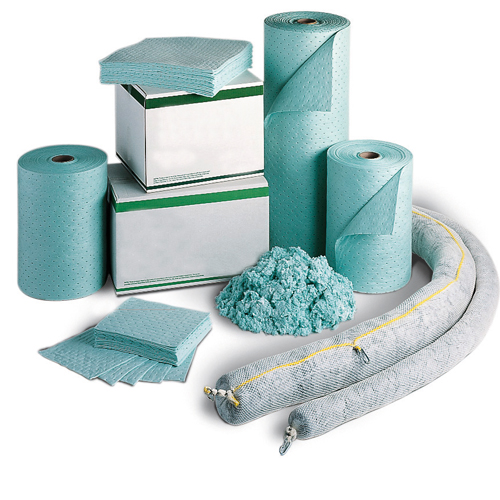absorbents for corrosive, caustic and toxic liquids